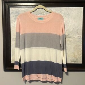 Color block sweater